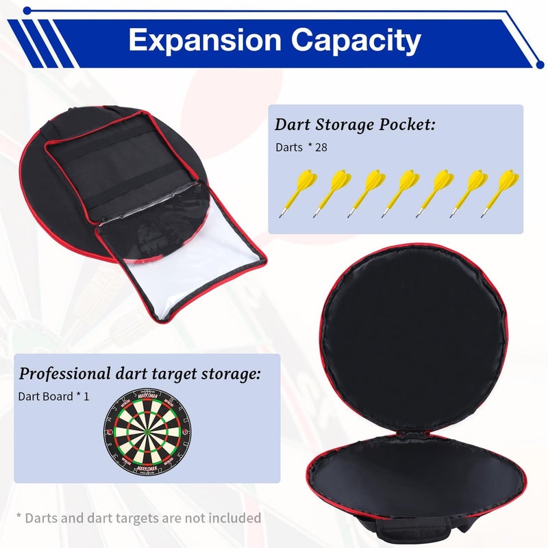 Yumt Storage Bag for Dart Boards Set, Dartboard Cover Waterproof Protective Carrying Case for Dartboard, Dart Tips, Shafts, and Other Accessories, Case Only - Image 4